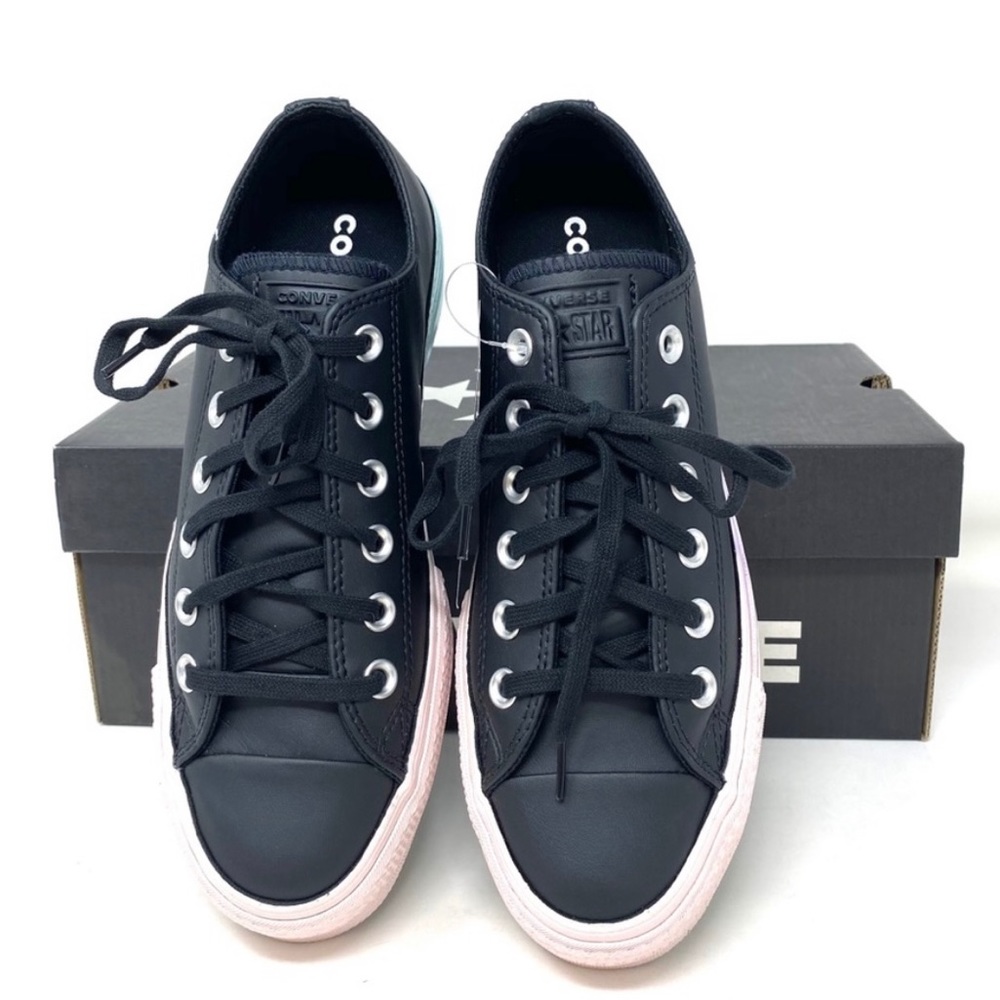 COPY - CONVERSE CTAS LIFT LEATHER PLATFORM BLACK